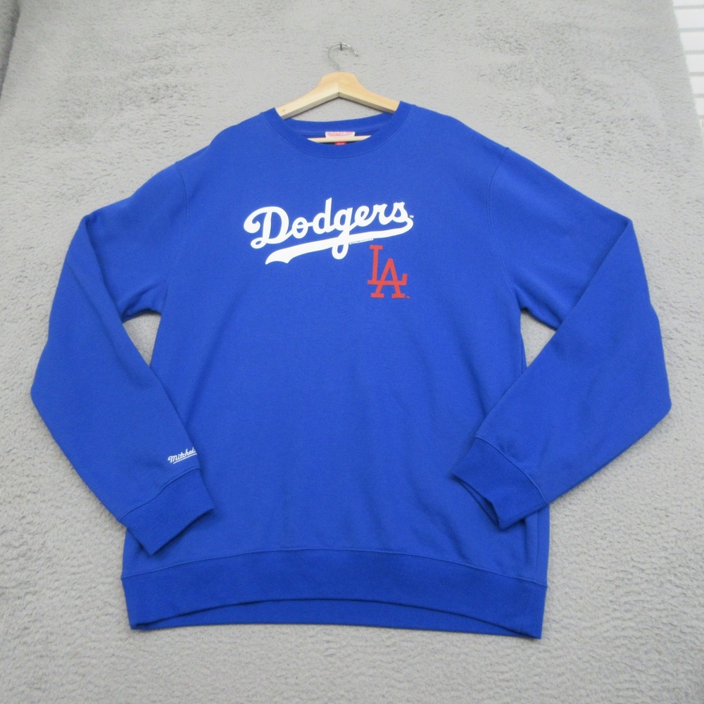 Dodgers Mitchell & Ness Sweatshirt Mens XL Blue Streetwear Retro Gorpcore MLB